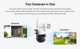 VSTARCAM smart κάμερα C622DR, dual lens, 2MP, WiFi, SD, PTZ, IP66