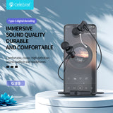 CELEBRAT earphones με μικρόφωνο G38, USB-C σύνδεση, 10mm, 1.2m, μαύρα