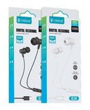 CELEBRAT earphones με μικρόφωνο G38, USB-C σύνδεση, 10mm, 1.2m, μαύρα