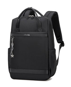 CHANTRIA γυναικεία τσάντα πλάτης CB00639 με θήκη laptop 14", 12.5L, μαύρη