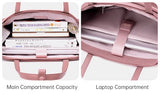 CHANTRIA γυναικεία τσάντα ώμου CB00789 για laptop 15.6", 12L, μωβ