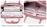 CHANTRIA γυναικεία τσάντα ώμου CB00789 για laptop 15.6", 12L, μωβ