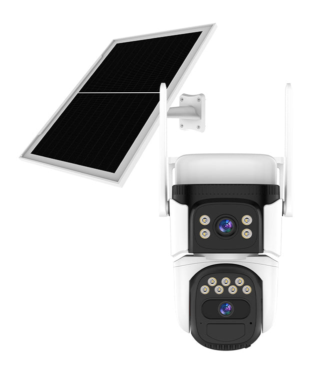 VSTARCAM smart ηλιακή κάμερα CB621DR, dual lens, 3MP, WiFi, SD, PTZ, IP66