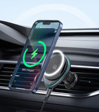 USAMS ασύρματος φορτιστής & βάση αυτοκινήτου US-CD222, 15W, μαύρο