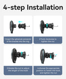 USAMS ασύρματος φορτιστής & βάση αυτοκινήτου US-CD222, 15W, μαύρο