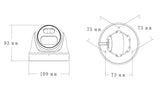 LONGSE υβριδική κάμερα CMSAHTC200FPEW, 2.8mm, 1/3" CMOS, 5MP, LED 25m