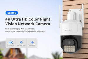 VSTARCAM smart κάμερα CS610Q, 4K/8MP, WiFi, PTZ, SD, IP66