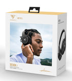 DOQAUS headphones DESIGN 1, ασύρματα & ενσύρματα, Φ40mm, 600mAh, μαύρα