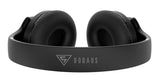 DOQAUS headphones DESIGN 2, ασύρματα & ενσύρματα, Φ40mm, 600mAh, μαύρα