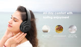DOQAUS headphones DESIGN 2, ασύρματα & ενσύρματα, Φ40mm, 600mAh, μαύρα