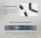 DOQAUS headphones DESIGN 2, ασύρματα & ενσύρματα, Φ40mm, 600mAh, μαύρα