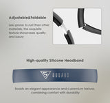 DOQAUS headphones DESIGN 2, ασύρματα & ενσύρματα, Φ40mm, 600mAh, μαύρα