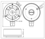 HIKVISION HIWATCH βάση κάμερας DS-1280ZJ-XS, μεταλλική, λευκή