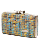 Ψάθινο τσαντάκι clutch -21892 - Πράσινο