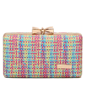 Ψάθινο τσαντάκι clutch -21892 - Φούξ