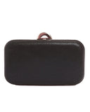Τσάντα φάκελος clutch ψάθινο-21885 - Μαύρο