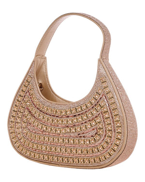 Τσάντα φάκελος clutch MD2406 - Σαμπανιζέ