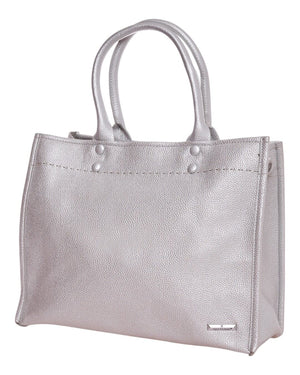 Τσάντα ώμου  JD-7609 - Ασημί