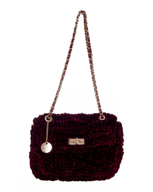 Τσάντα  ώμου  CN-25053 - Μπορντό