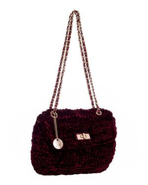 Τσάντα  ώμου  CN-25053 - Μπορντό