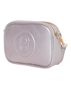 Τσάντα χιαστί-χειρός ZL-2912 - Ασημί