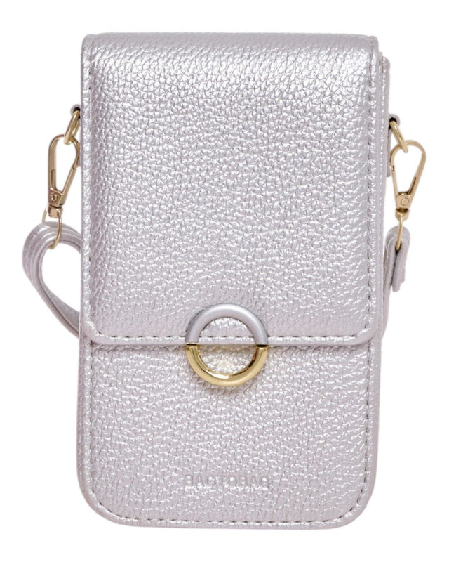 Τσάντα χιαστί YC02912 - Ασημί