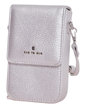 Τσάντα χιαστί YC02913 - Ασημί