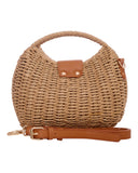 Ψάθινη Τσάντα χειρός XY-2508 - Apricot