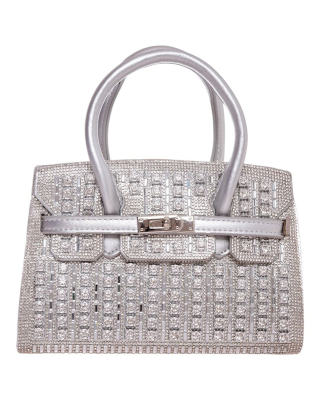 Τσάντα φάκελος clutch MD2402 - Ασημί