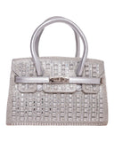 Τσάντα φάκελος clutch MD2402 - Ασημί
