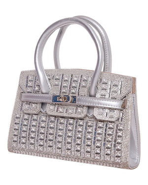 Τσάντα φάκελος clutch MD2402 - Ασημί