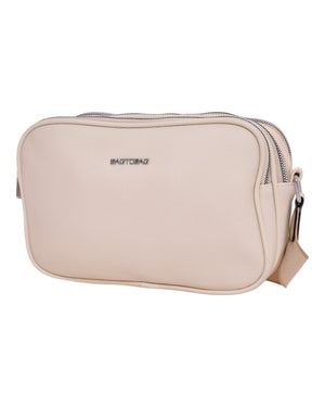 Τσάντα χιαστί  KX8062 - Μπέζ