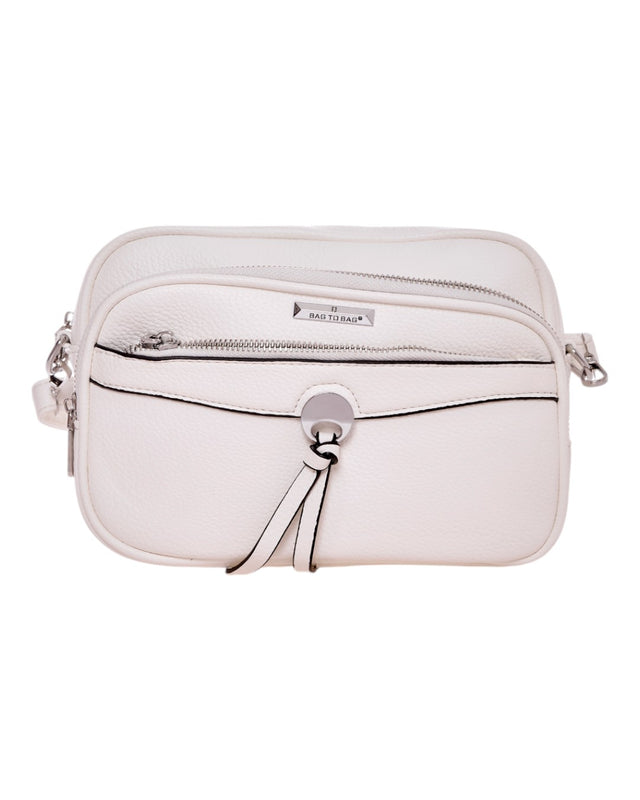 Τσάντα χιαστί ZL-2912 - Ασπρο