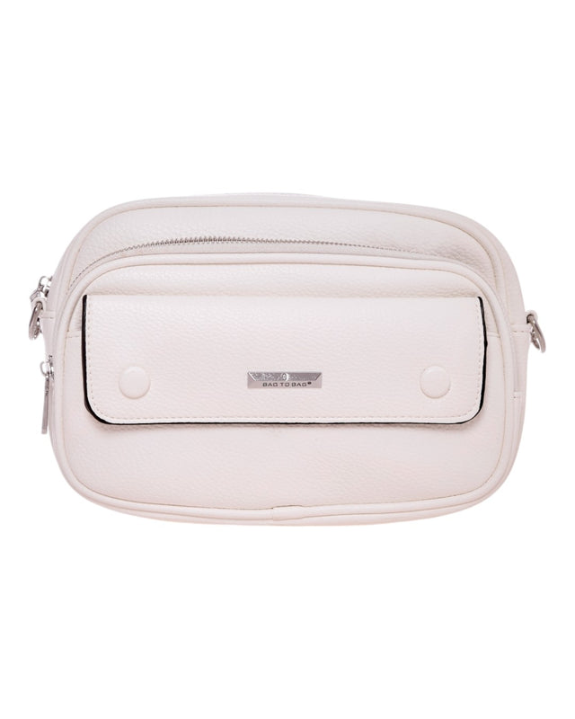 Τσάντα χιαστί ZL-2910 - Ασπρο