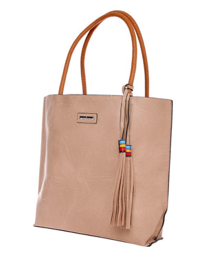 Τσάντα ώμου με νεσεσέρ - KX8061 - Apricot