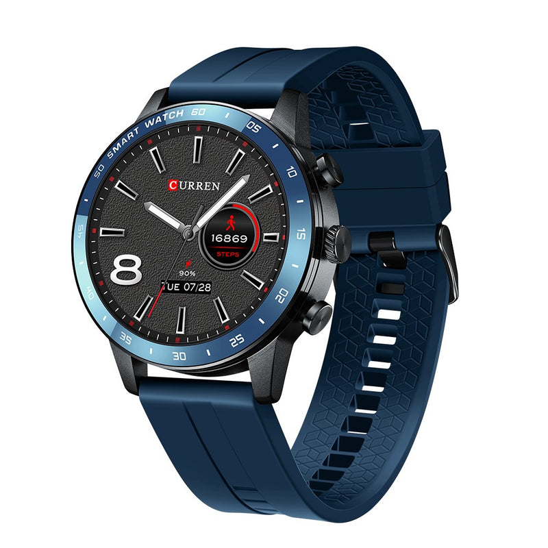 Smartwatch CR6001, heart rate, 1.3" Super Retina HD, IP68, μπλε