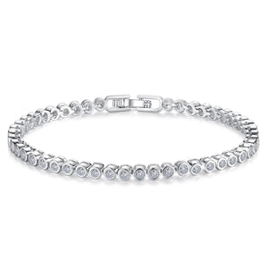 Βραχιόλι Ατσάλινο Ριβιέρα LM1106 Ασημί