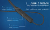 YISON earphones E20 με μαγνήτη, Bluetooth, 12mm, 250mAh, πράσινα