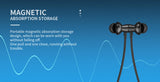 YISON earphones E20 με μαγνήτη, Bluetooth, 12mm, 250mAh, πράσινα
