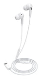 CELEBRAT earphones με μικρόφωνο E300, USB-C σύνδεση, Φ10mm, 1.2m, λευκά