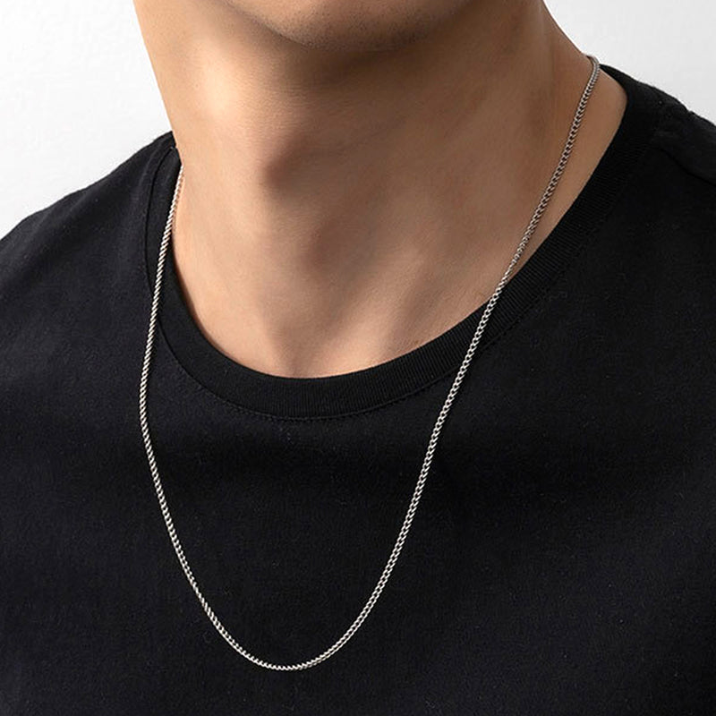 Ατσάλινη Αλυσίδα Λαιμού CH28 Silver