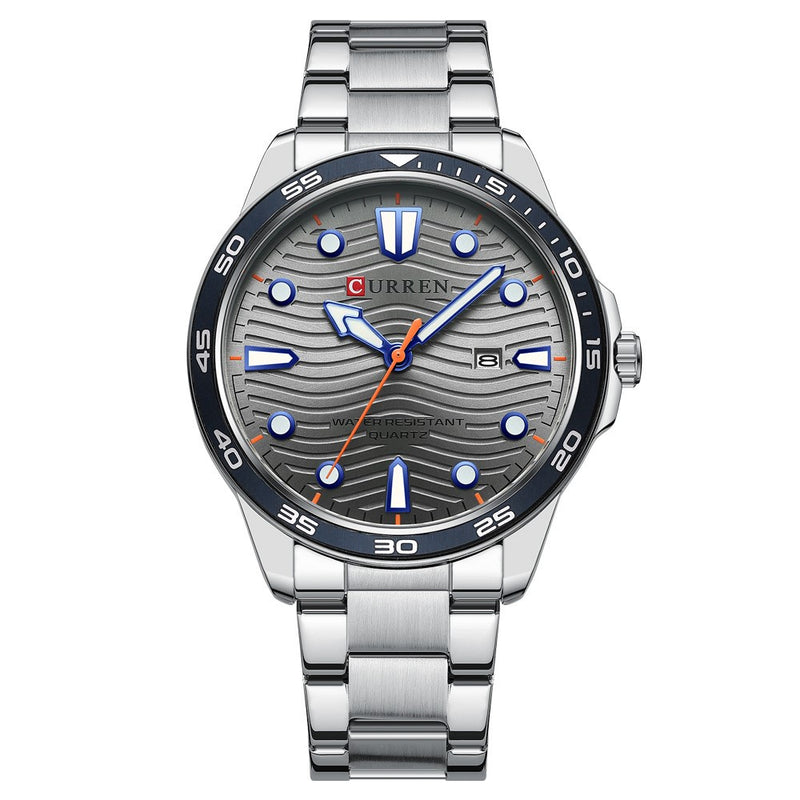 Curren 8426 Silver Grey Ρολόι με Γκρι Καντράν και Ασημένιο Μπρασελέ