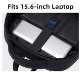 GOLDEN WOLF τσάντα πλάτης GB00711 με θήκη laptop 15.6", 27L, μαύρη