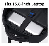 GOLDEN WOLF τσάντα πλάτης GB00711 με θήκη laptop 15.6", 27L, μαύρη