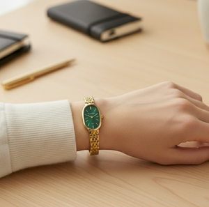 Vintage Γυναικείο Ρολόι Anne Green με Χρυσό Μεταλλικό Μπρασελέ icoonshop.com