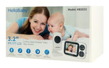 HELLOBABY ενδοεπικοινωνία μωρού HB2033 με κάμερα & οθόνη 3.2", 720p