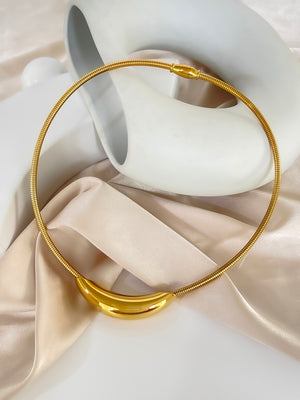 Κολιέ Βέργα LM1082 Luminal Χρυσό από ανοξείδωτο ατσάλι