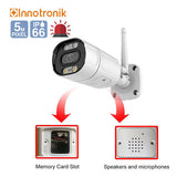 INNOTRONIK security camera τύπου Bullet ICS-B30, 5MP, WiFi, IP66