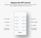 SONOFF smart διακόπτης ανεμιστήρα οροφής IFAN04 με RF χειριστήριο, Wi-Fi