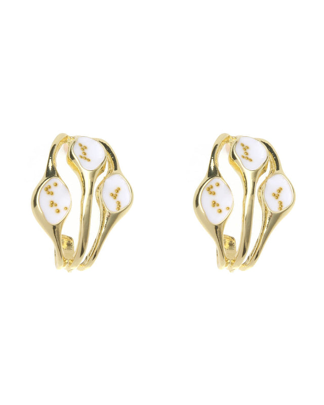 Κρεμαστό σκουλαρίκι XY-3517-20 - Μπέζ